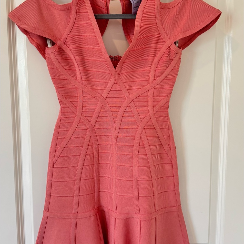 Herve Leger pink Coral Women's Dress